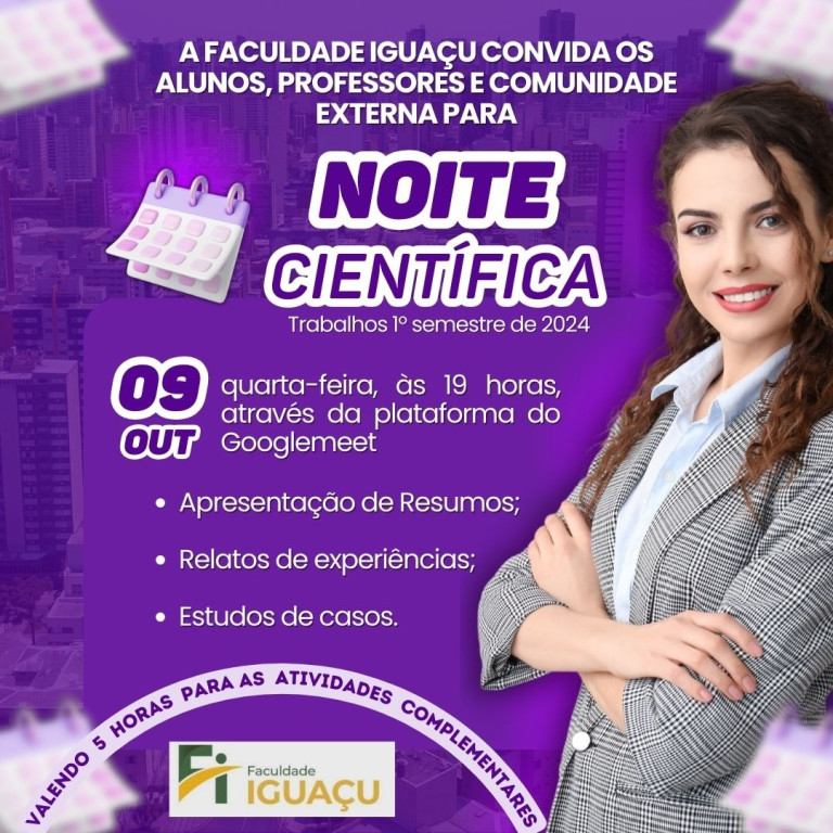 Imagem Primeira Noite Científica 